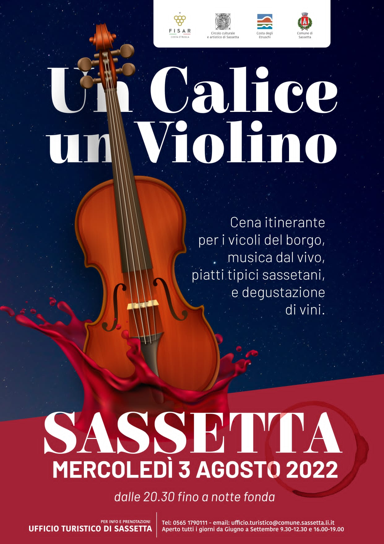 Un calice un violino, 3 Agosto 2022, Sassetta (LI)