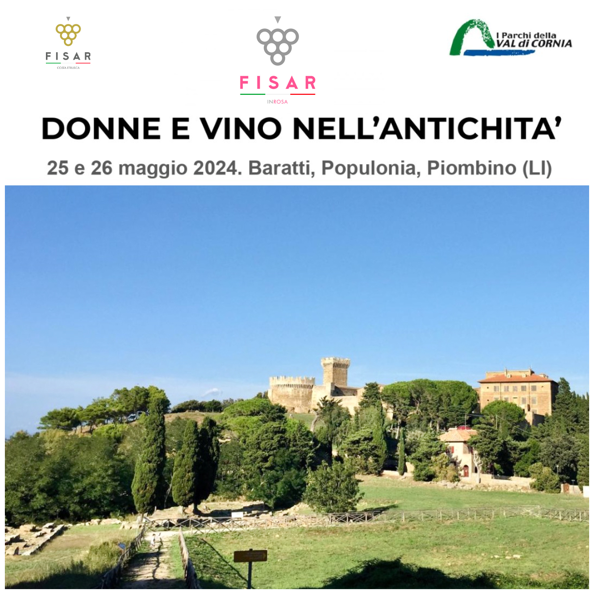 25 – 26 MAGGIO 2024 | Donne e Vino nell’Antichità | Baratti, Populonia, Piombino (LI)